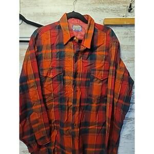 Vintage Pendleton plaid Shirt Shacket Flannel 100% Virgin Wool Men’s Size 17 1/2